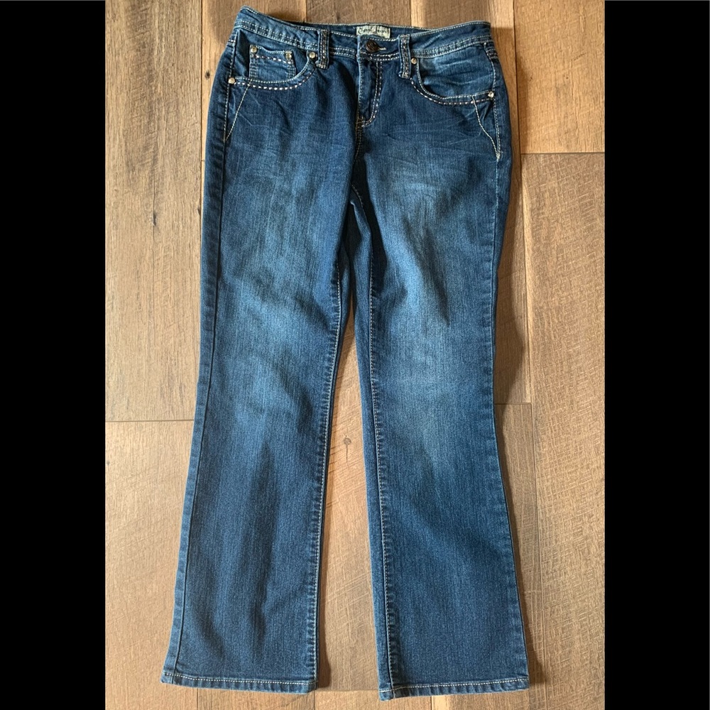 Seven7  Dark Wash Slim Boot Cut Jeans Sz 10